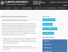 Tablet Screenshot of elmwoodproperties.com